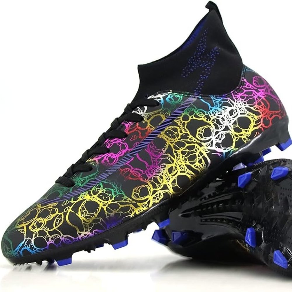 Juzecx | Women's/Men's soccer cleats | Black | Size 9.5 Women/8.5 Men